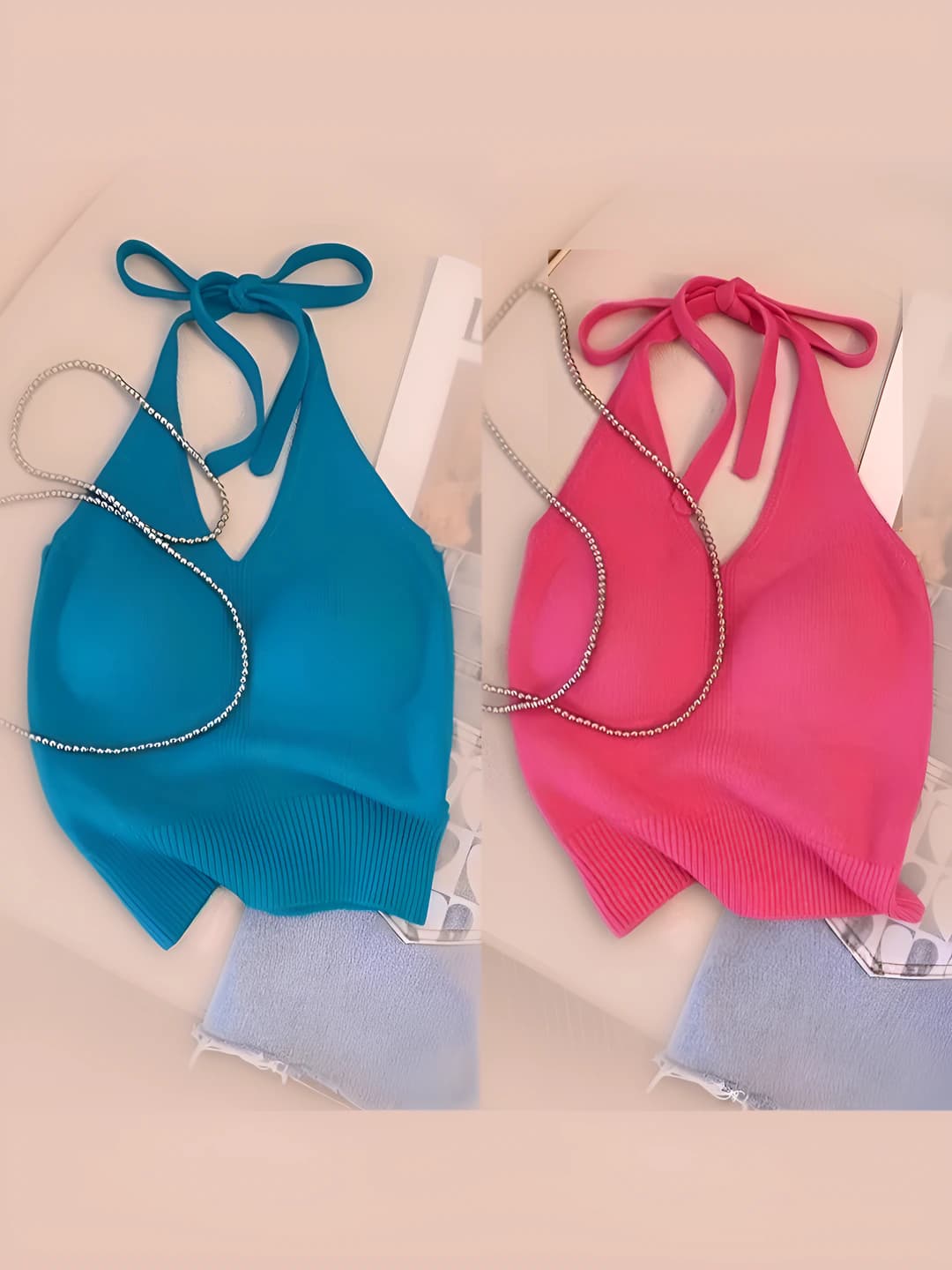 Light blue+Rose red (2 pcs)