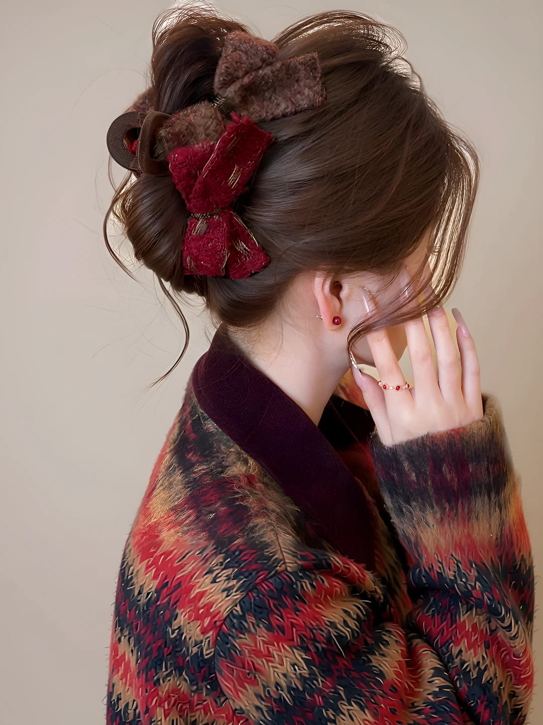 1# Double bow red-brown ~13 cm
