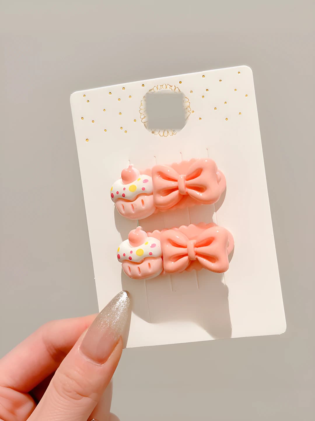 2# Cake wave clip, pair, 4 cm