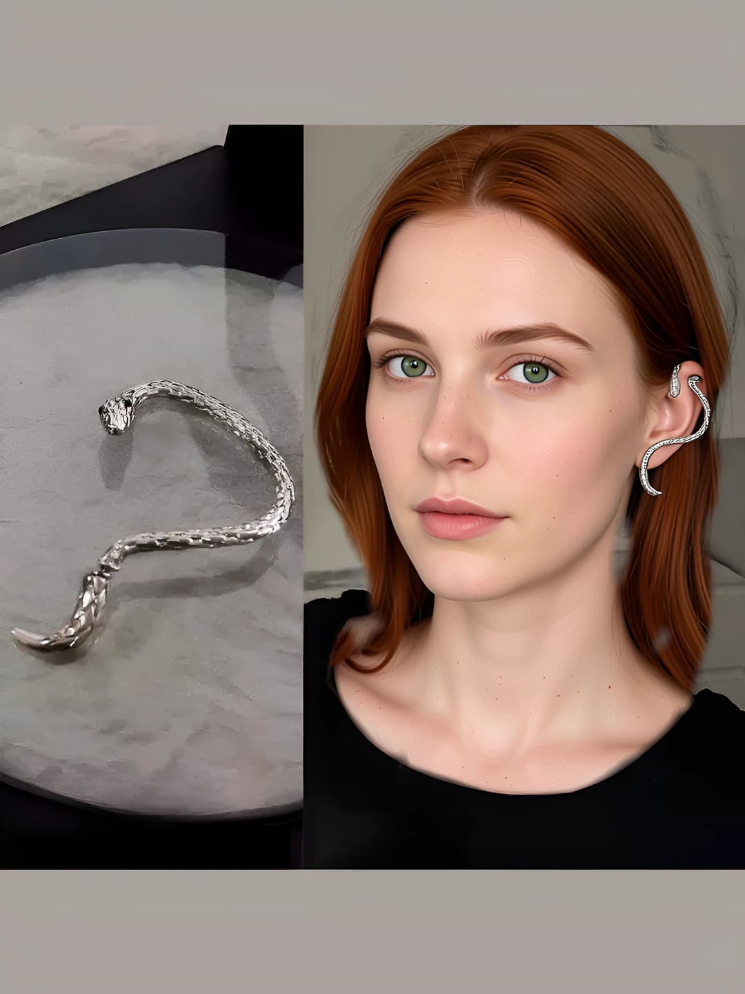 2# Snake wrap stud for right ear