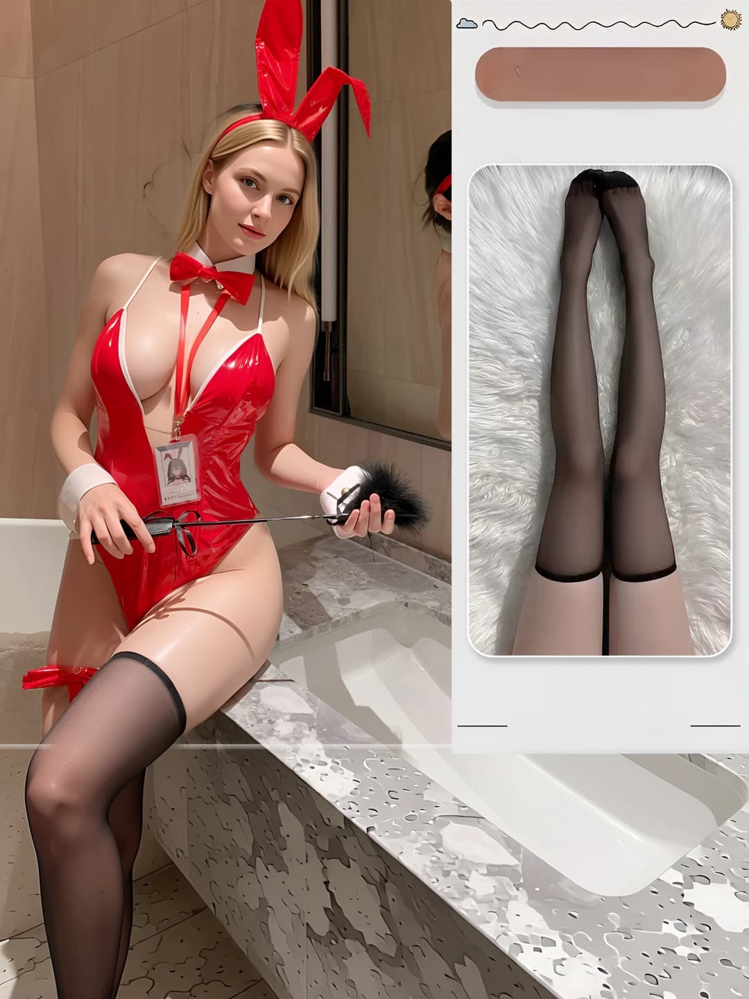 Red + black seamless
