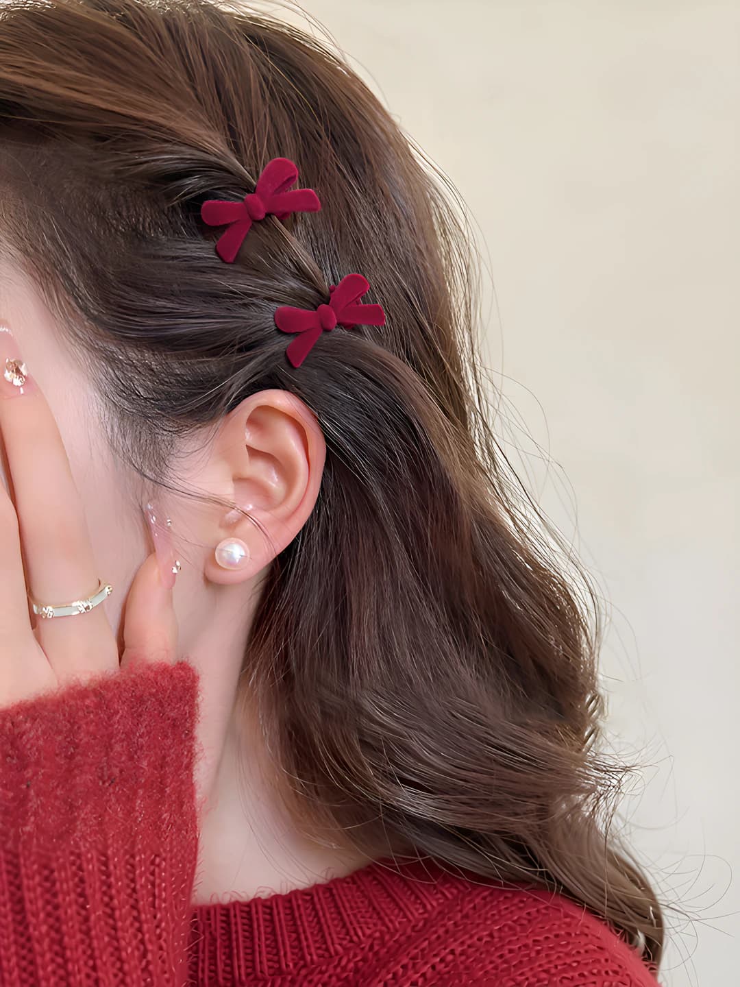 2# Alloy red double clip