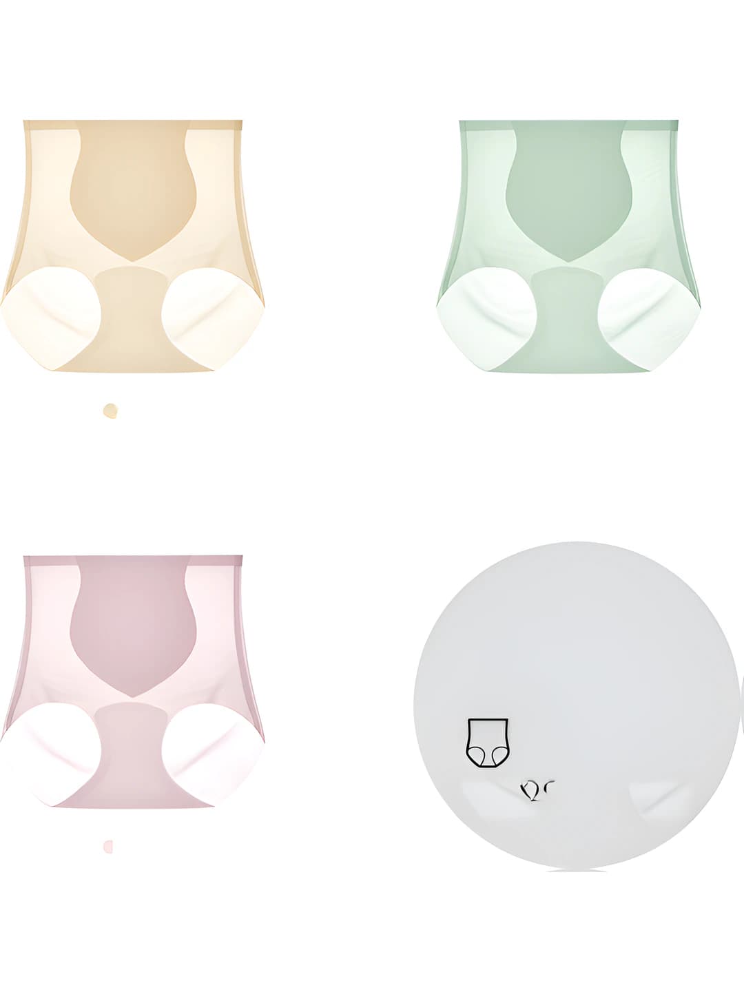 3 pcs: 1520 skin tone + mint green + lotus pink