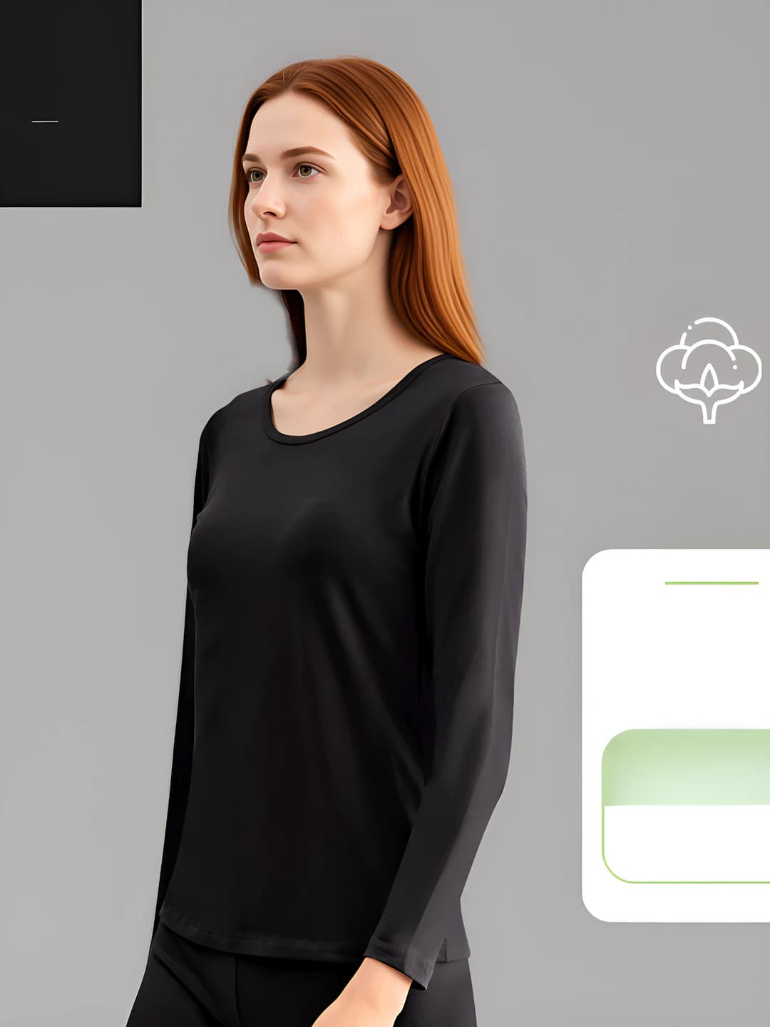 Women's top, black