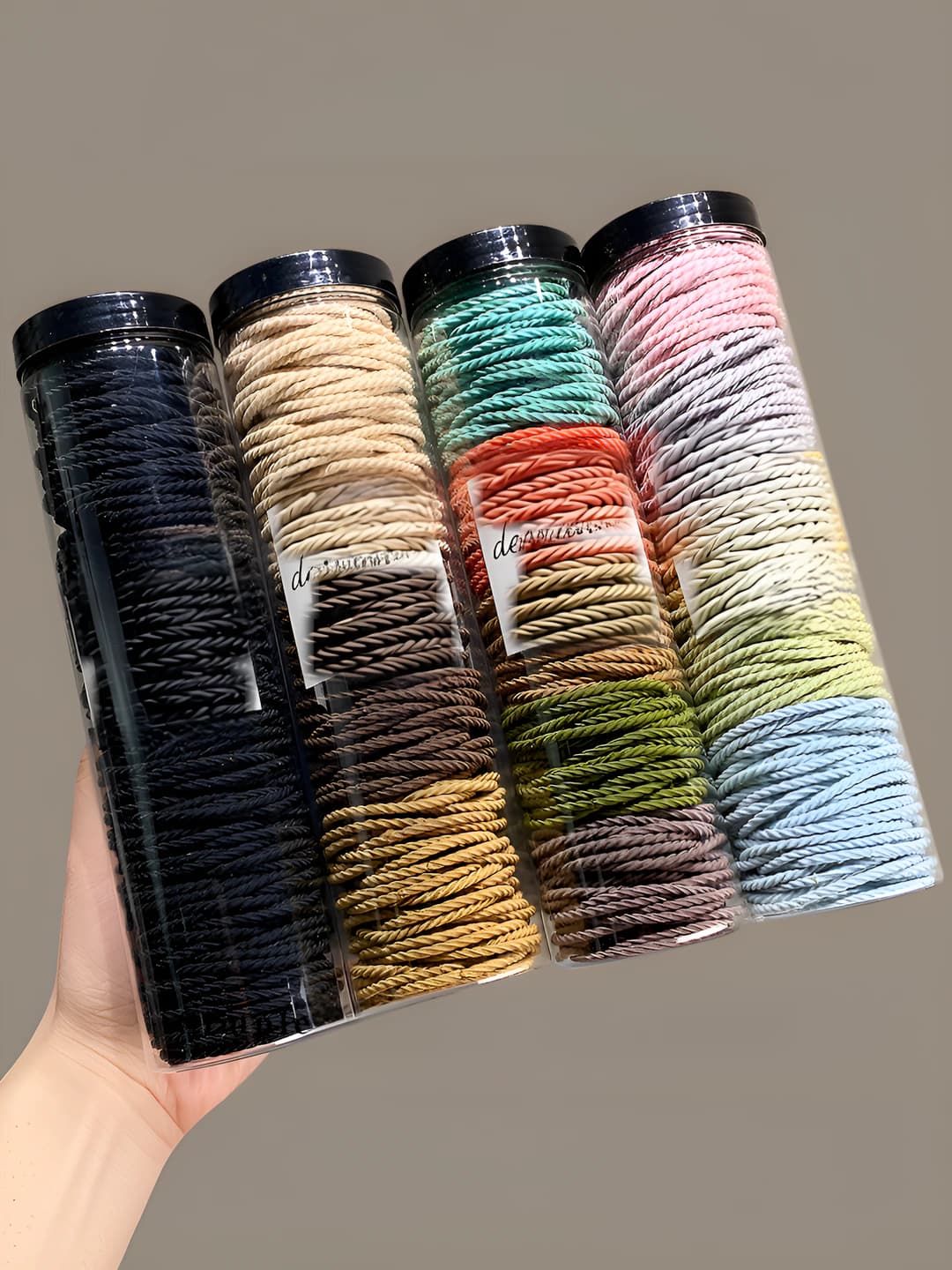 Women's rubber hair ties: high stretch, durable, non-tightening, simple style, kids' hair ties