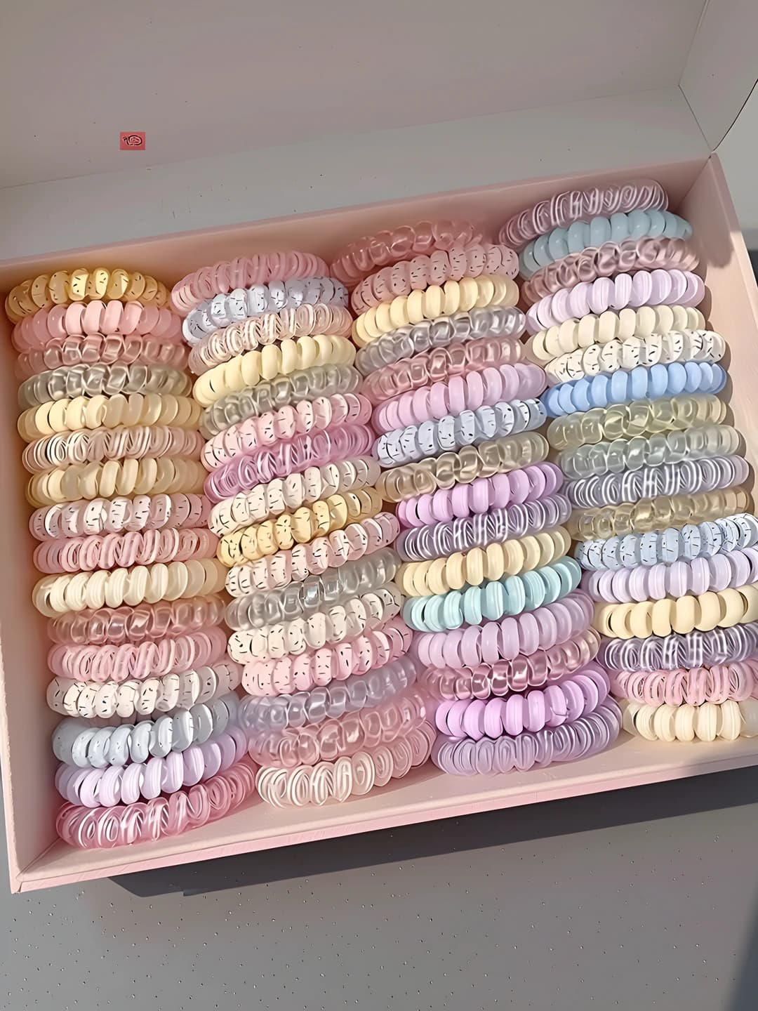 Seamless stretch spiral hair ties for women, Korean style