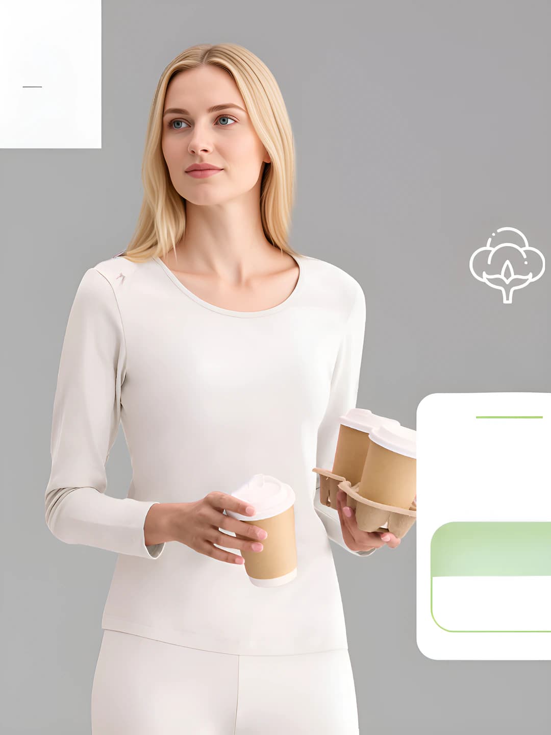 Women's top, pearl white