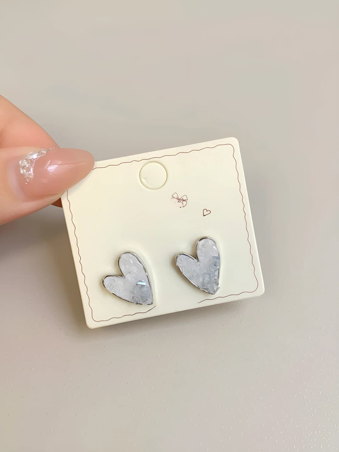 SJ8 Misty blue crystal heart variant