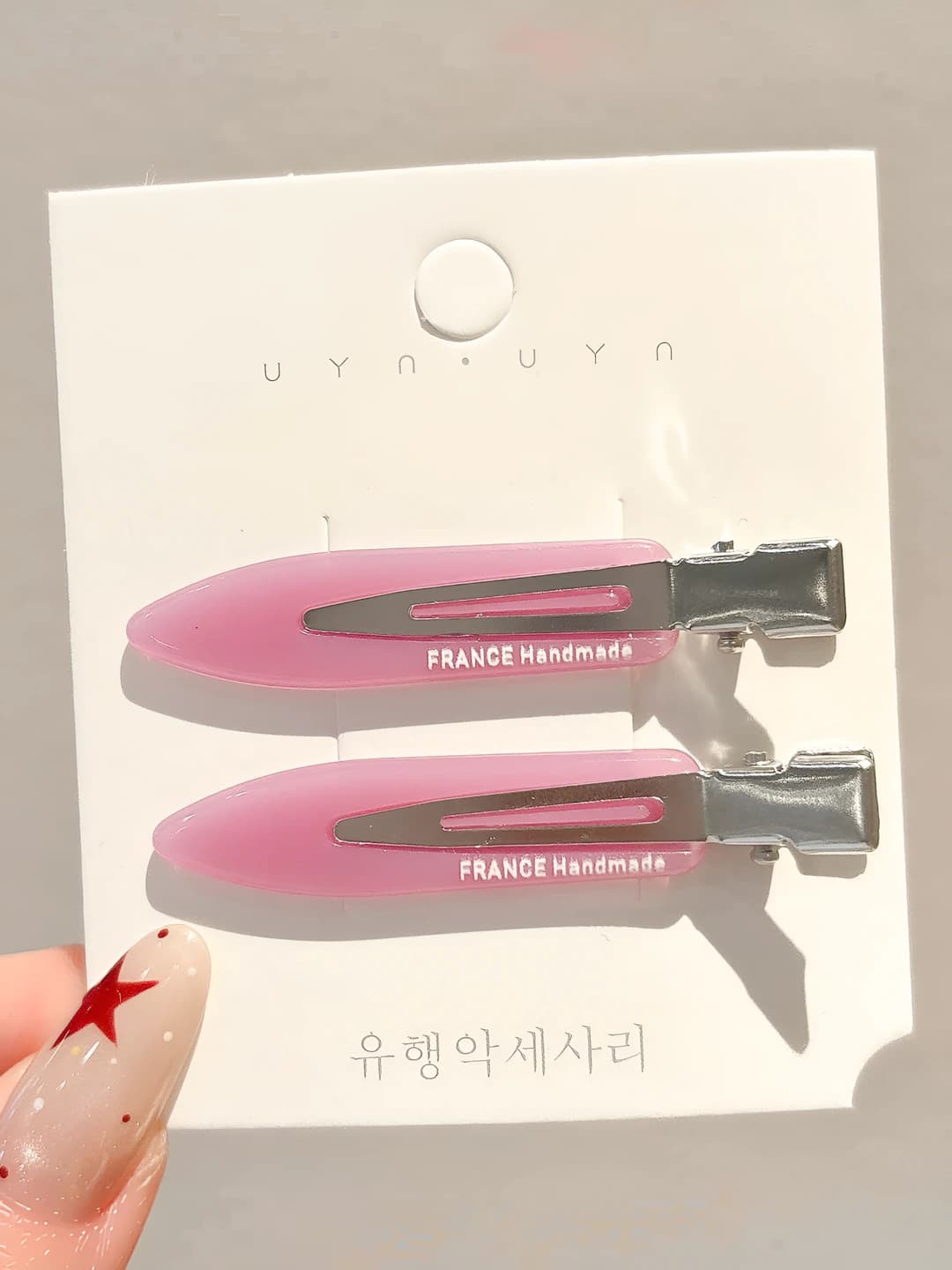 8# Розово-фиолетовый пара ок. 6cm
