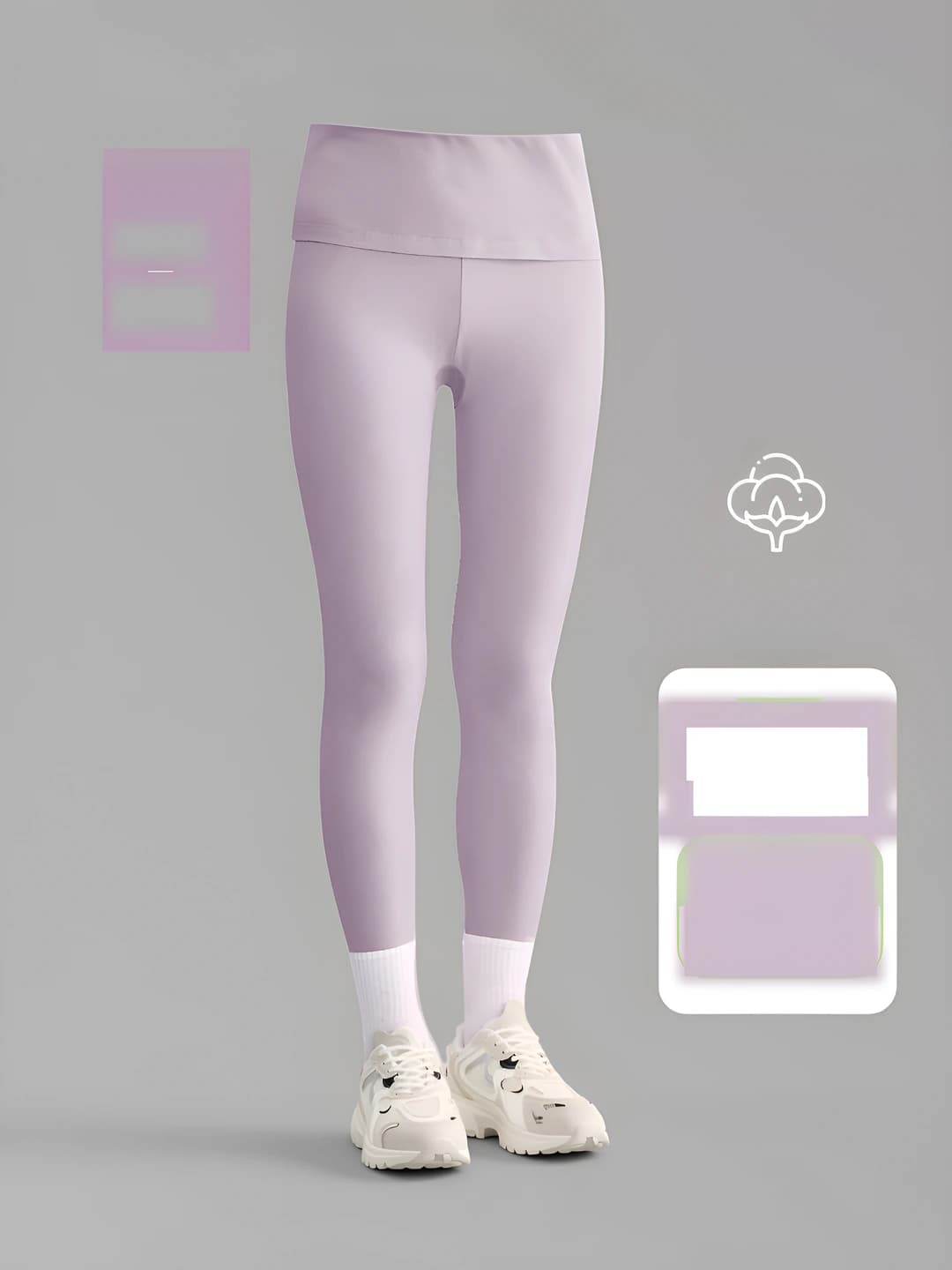 Women's pants, taro purple