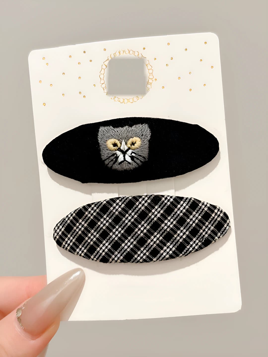 2# Plaid cat - 6.5cm