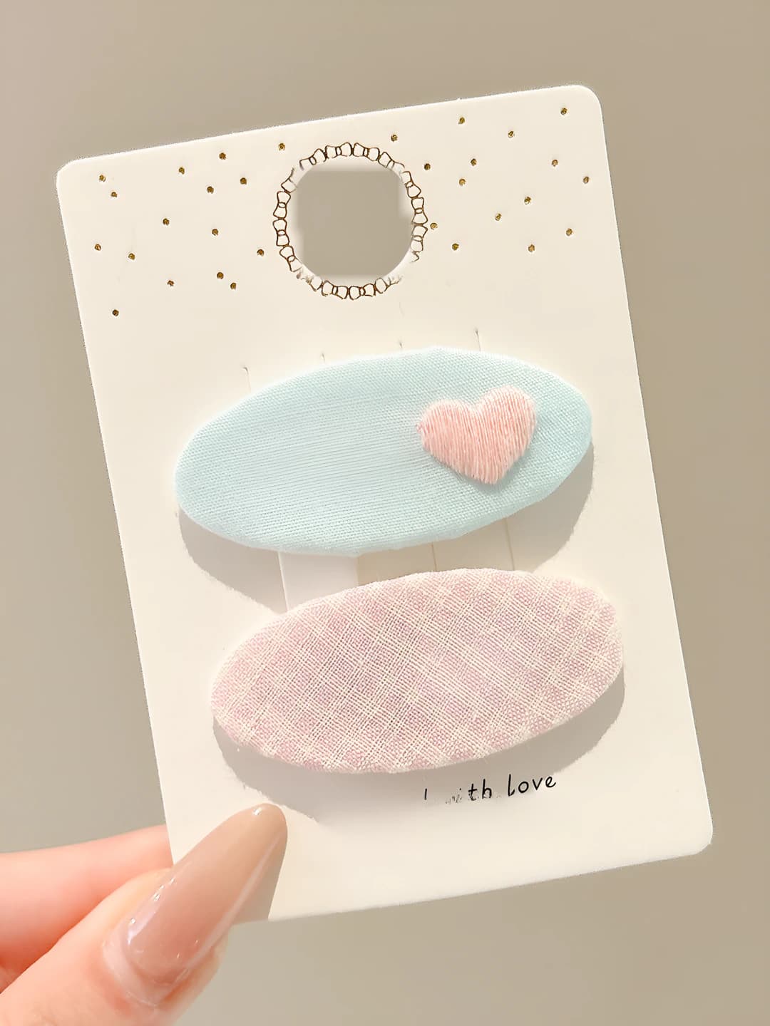 Pink heart set, ~5.2 cm