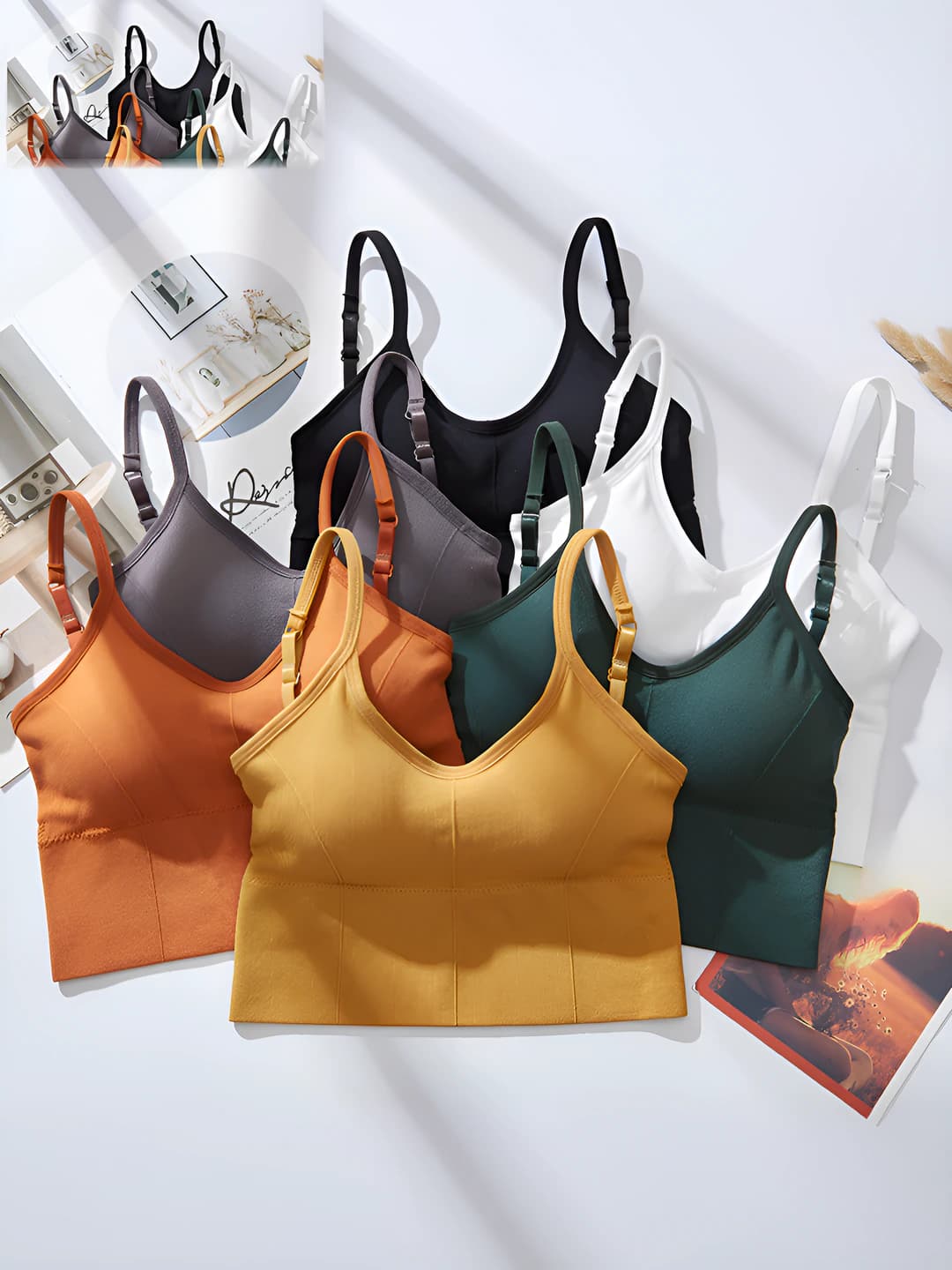 Women's tank top: seamless, breathable, sports style, underwear