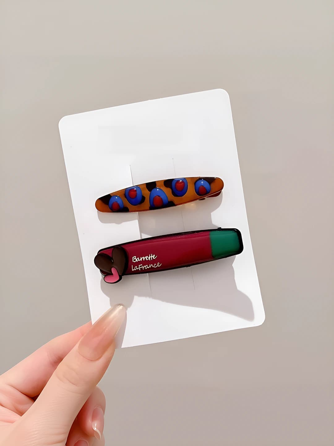 1# Coffee heart 2 pcs [Heart AB version clip]