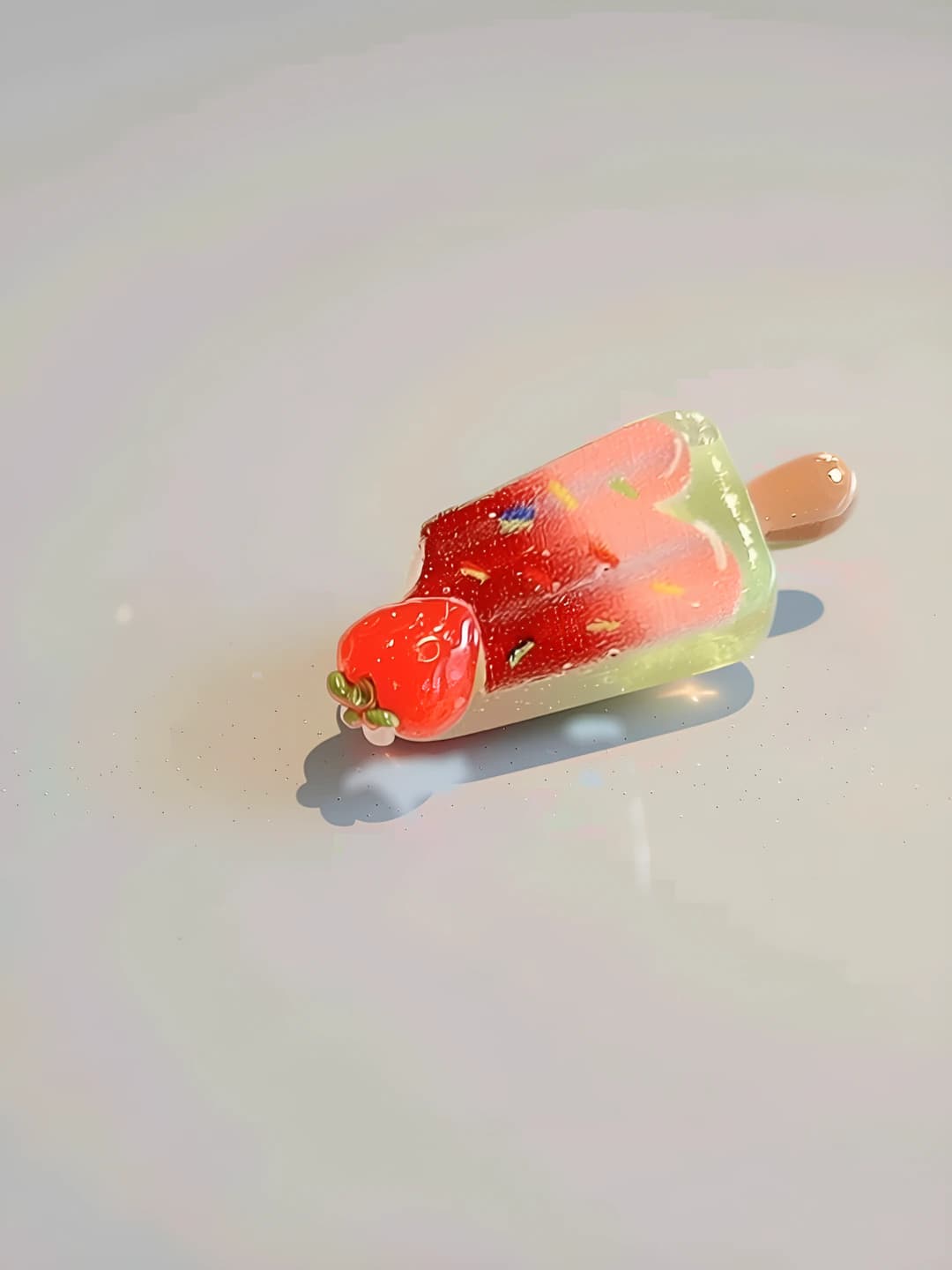 3# Ice cream, red, 3cm
