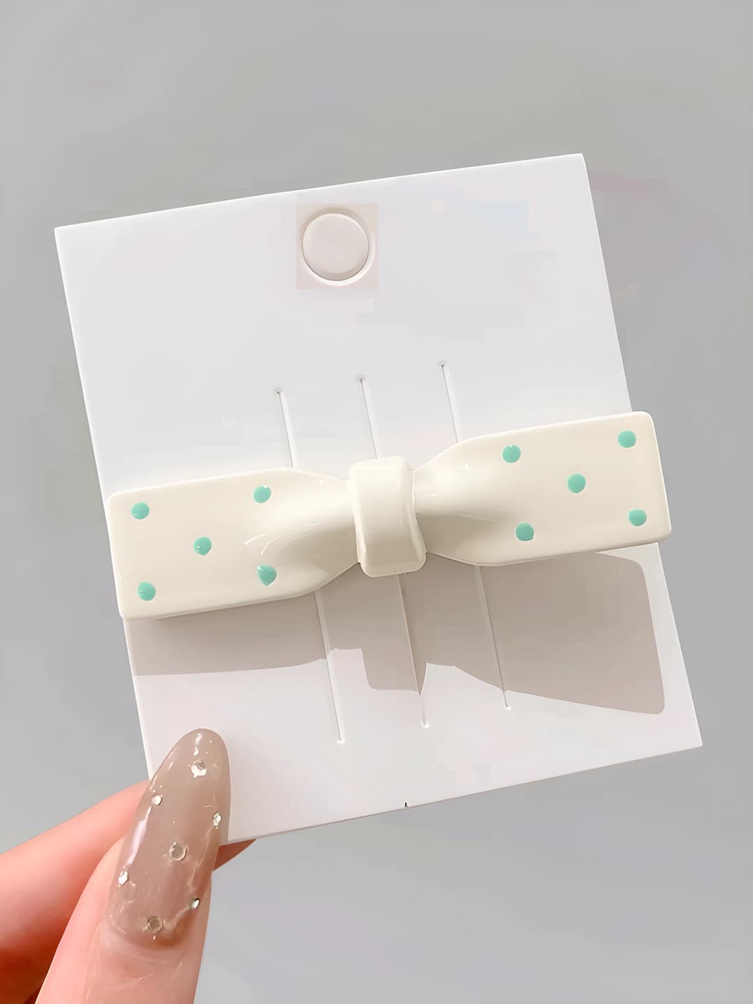 1# Bej ellips soch qisqichi ~6.5 cm