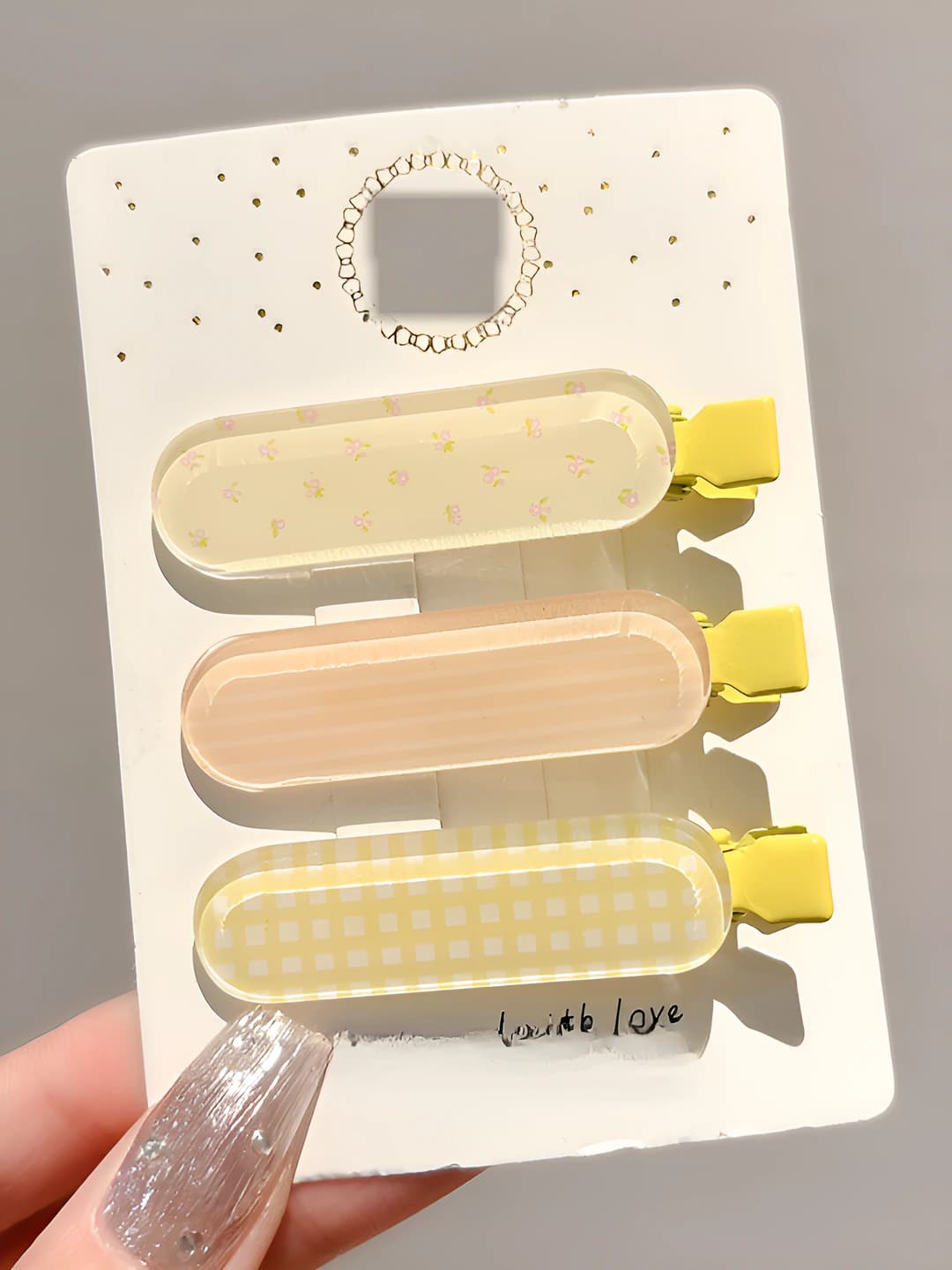 Жёлтые jelly 3 шт 6 см