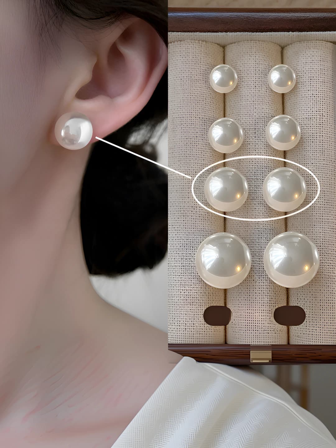 Pearl stud 12mm