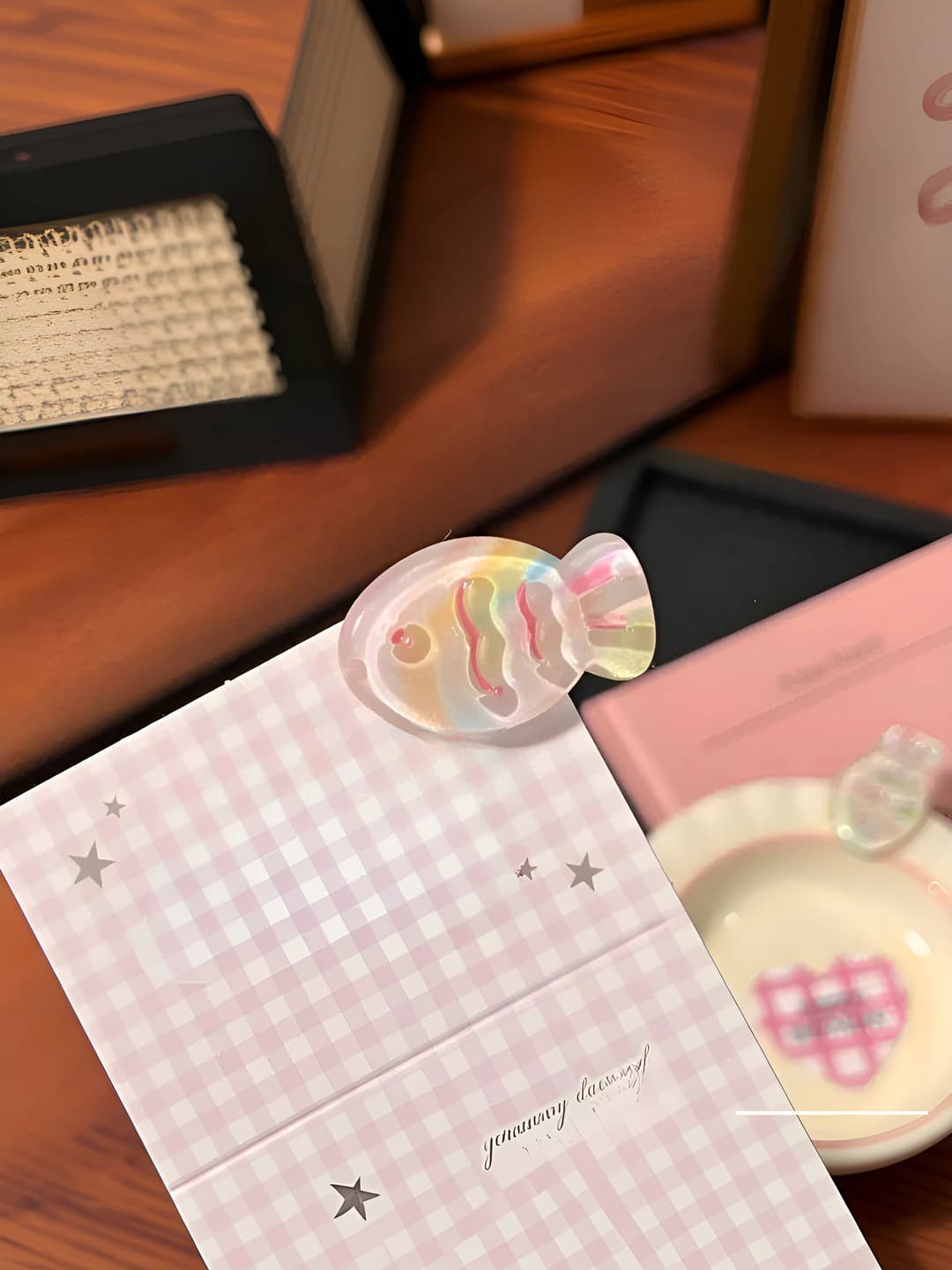1# Желе macaron рыба зажим 3.2cm