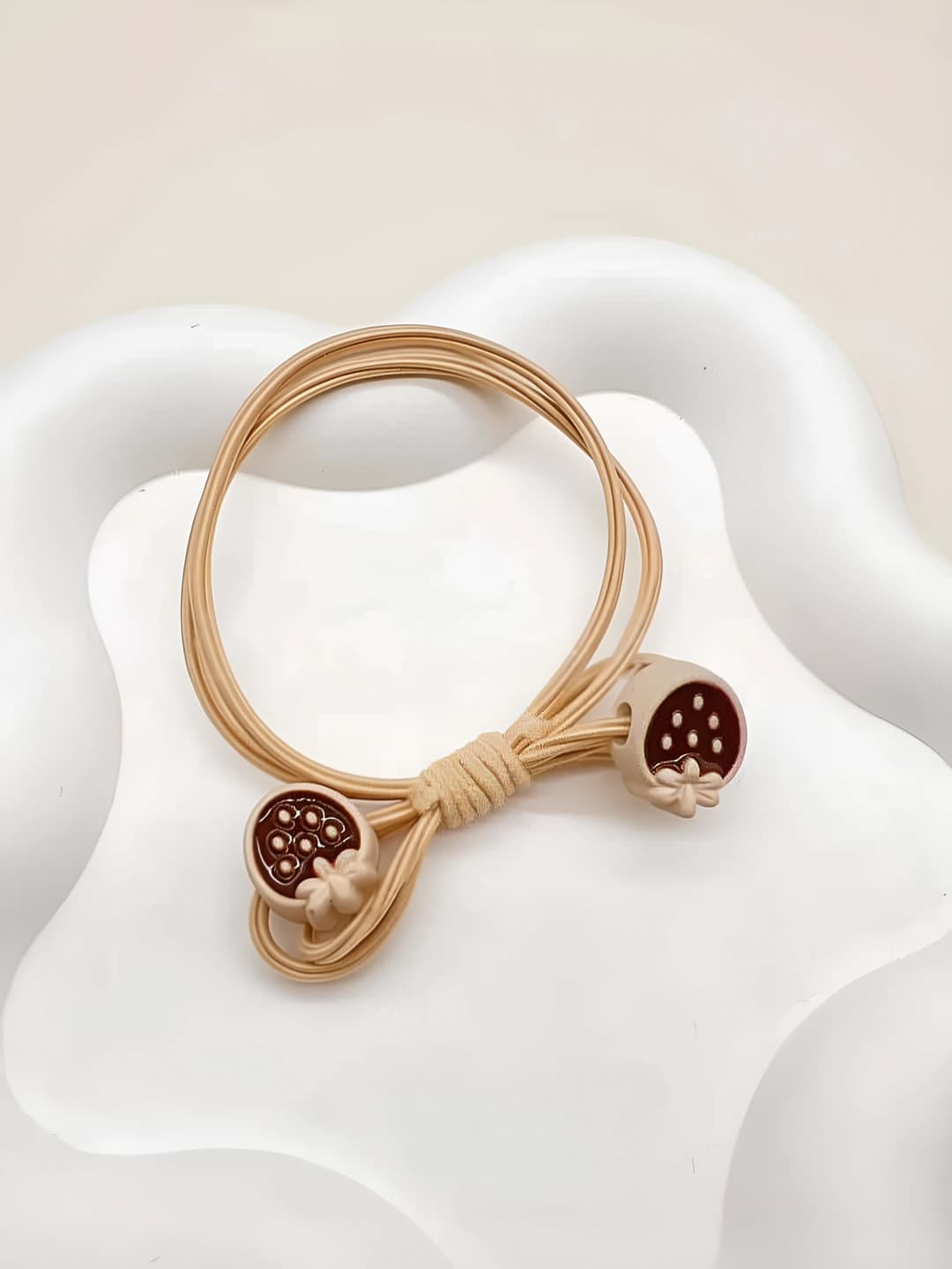 Hair tie, khaki