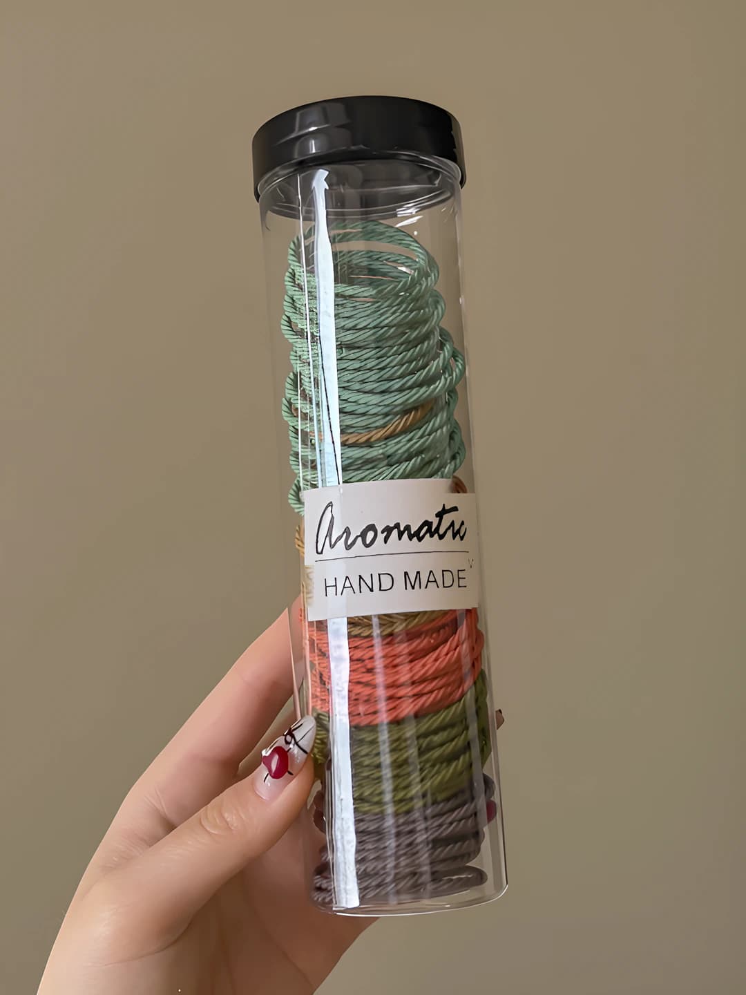 Morandi color hair ties (100 pcs)