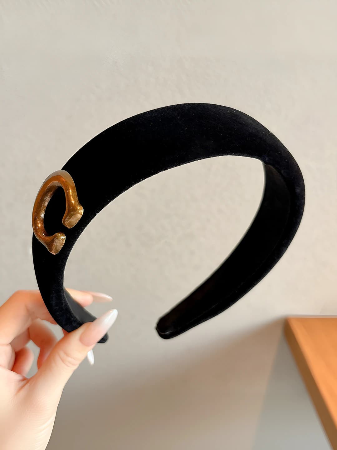 Velvet headband 3.2cm