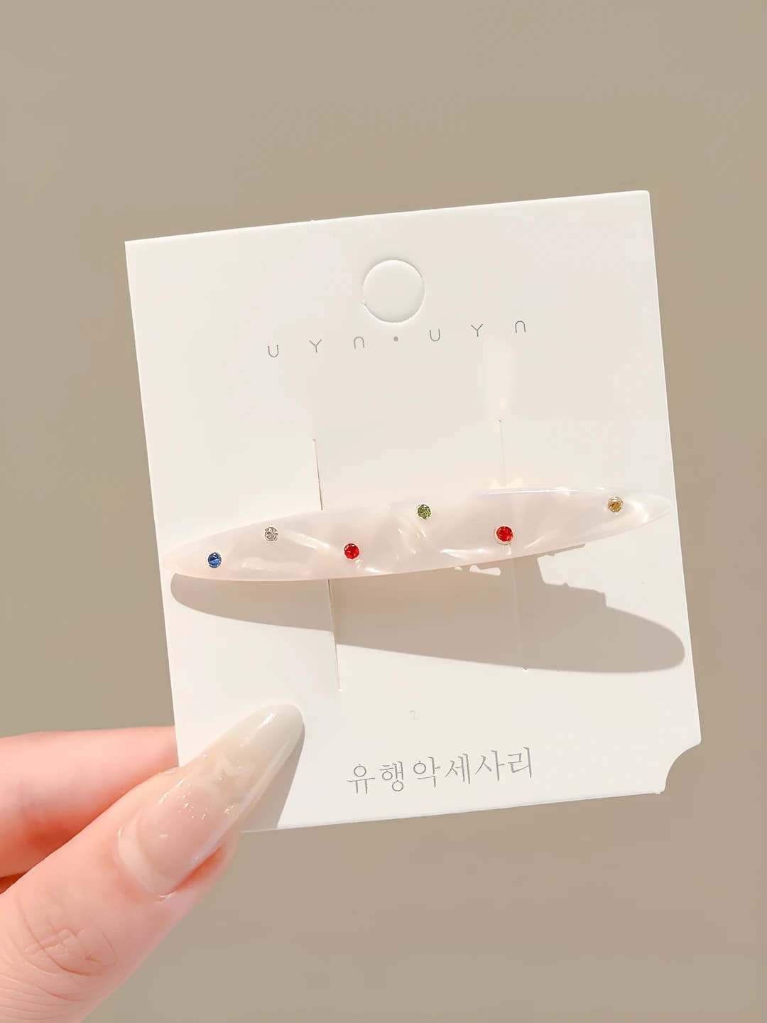 1# White multicolour 6cm