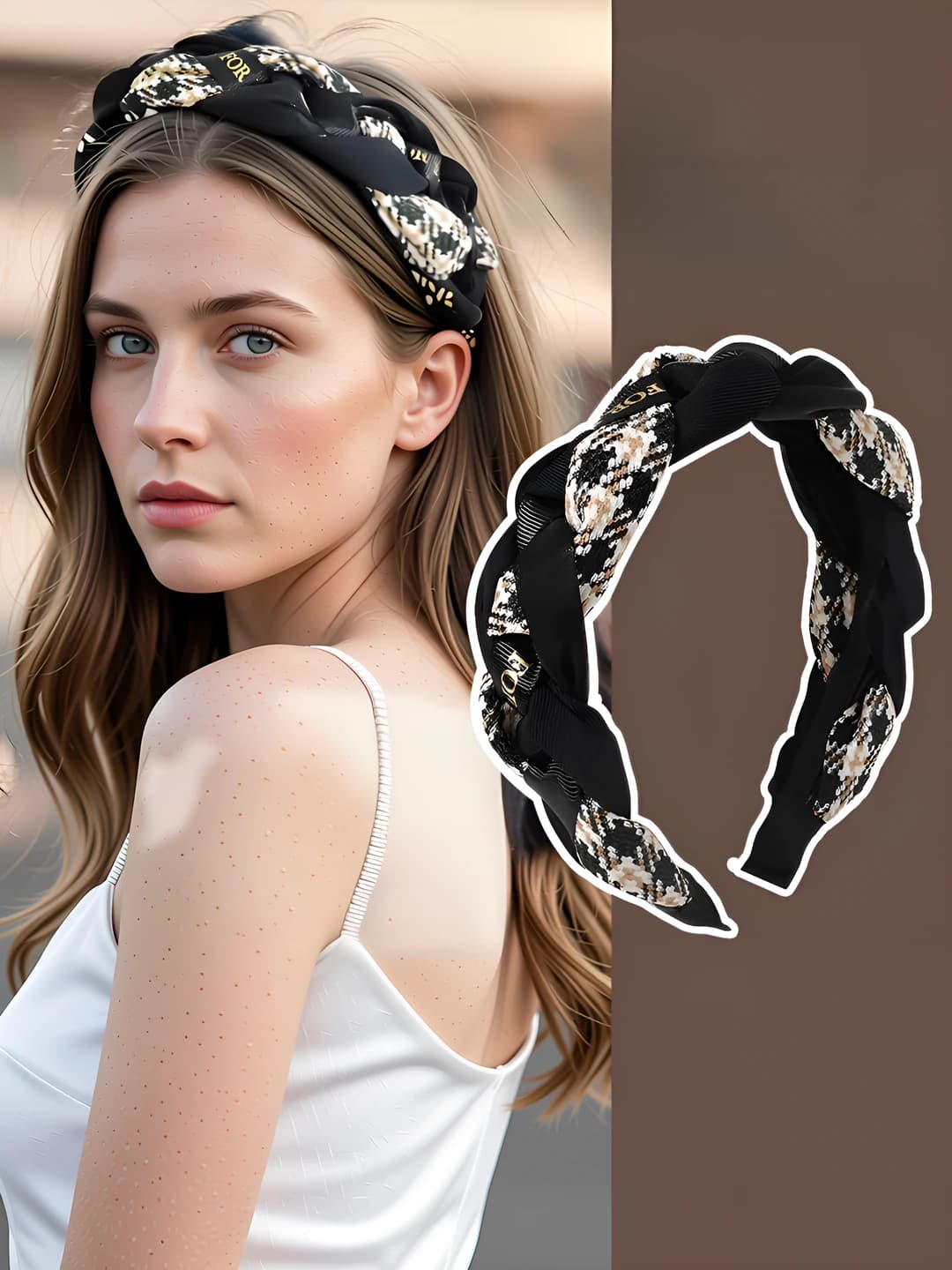 Black twisted headband