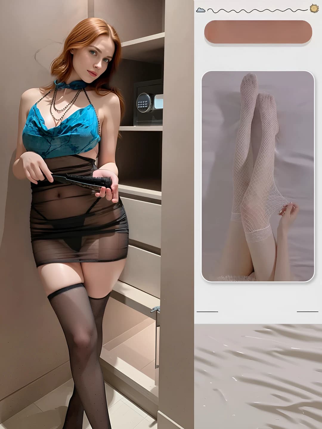Black + black mesh