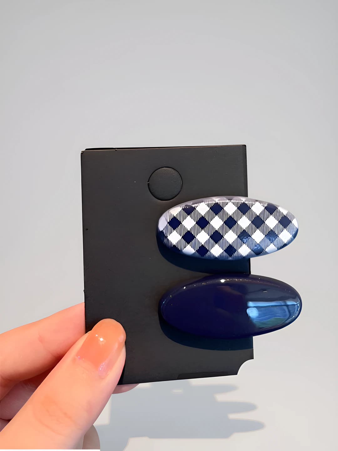 1# Blue plaid 2 pcs - 4cm
