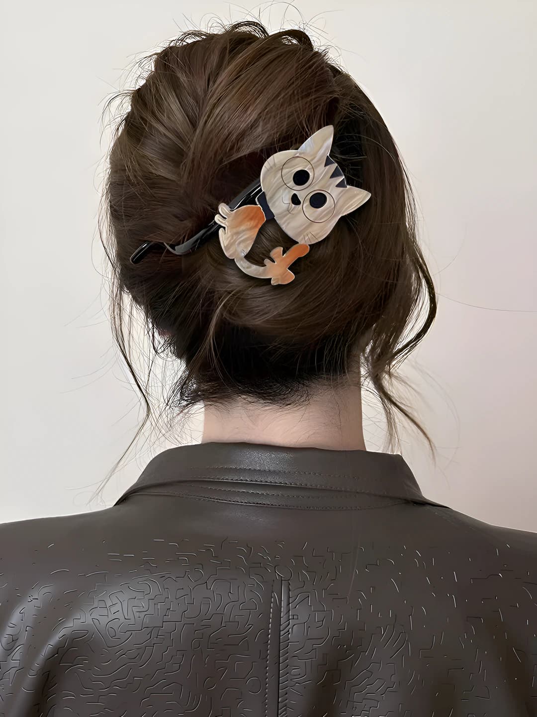 Cute cat twist clip