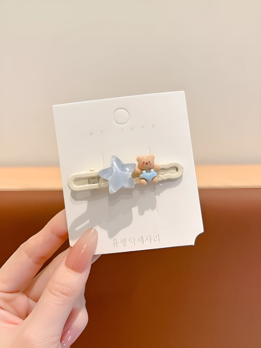 2# Bear star clip 6 cm