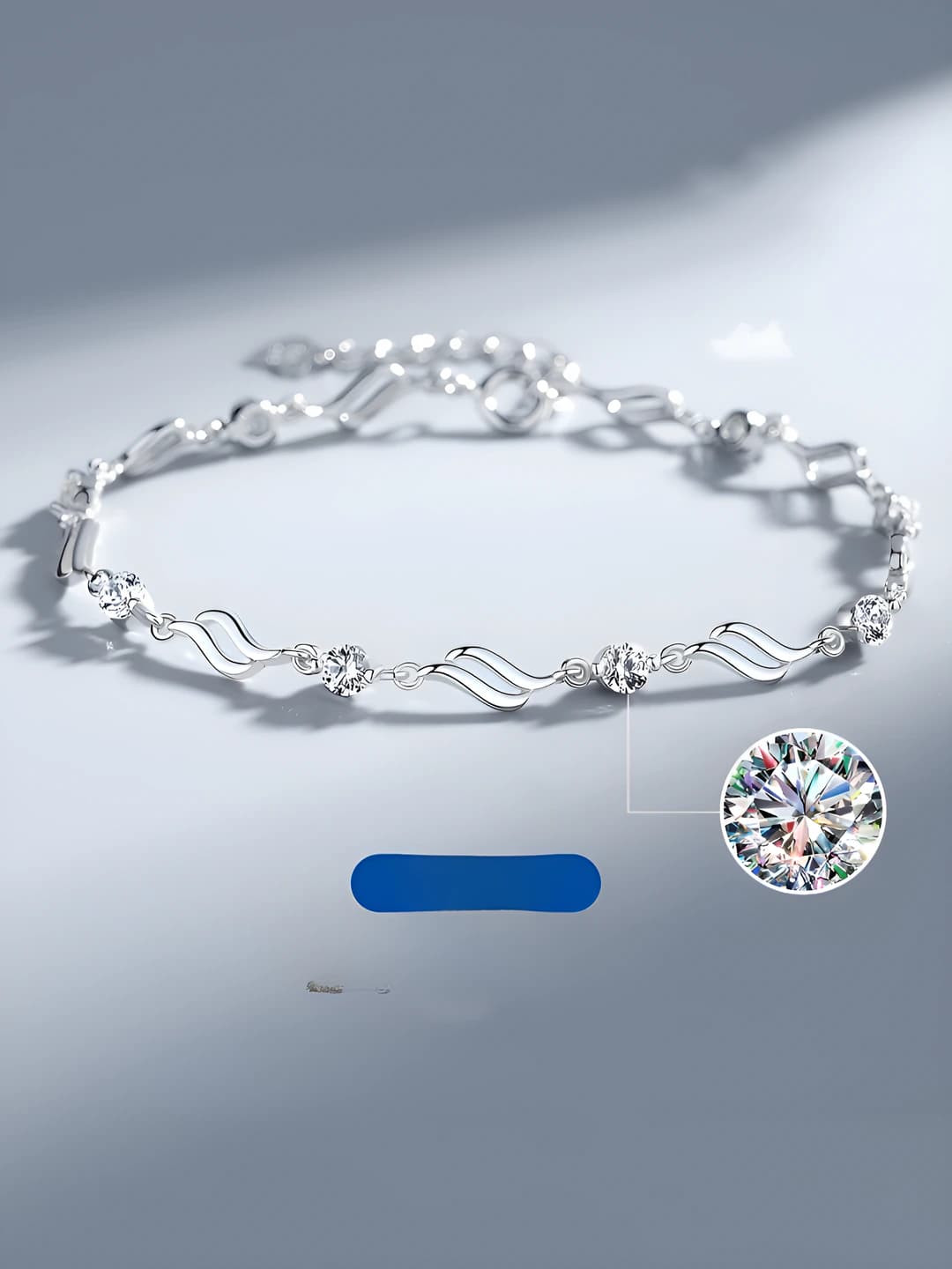 White diamond bracelet