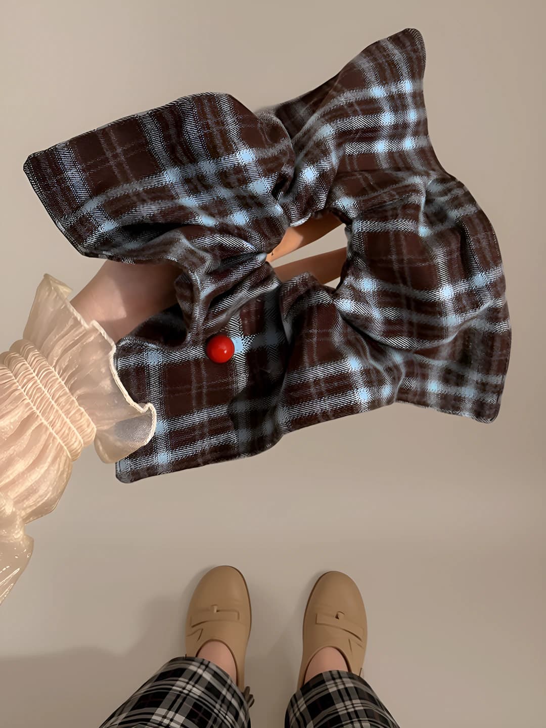 2# Black & blue plaid