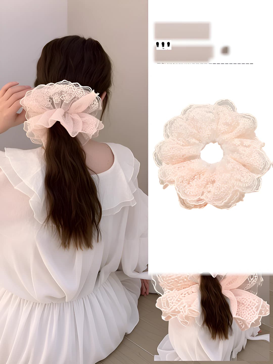 4# Lace pink 4 layers 18 cm