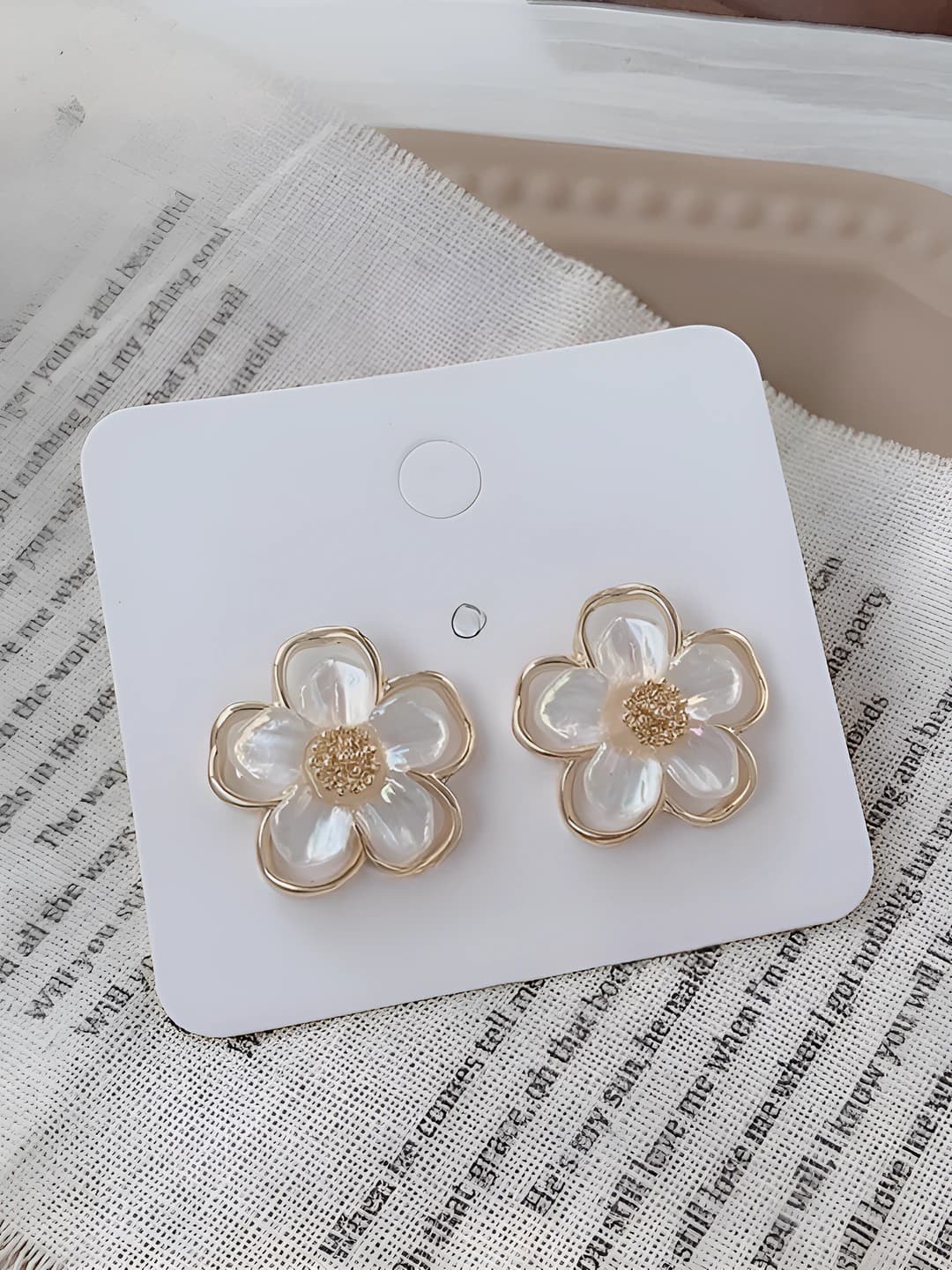 Crystal flower clips