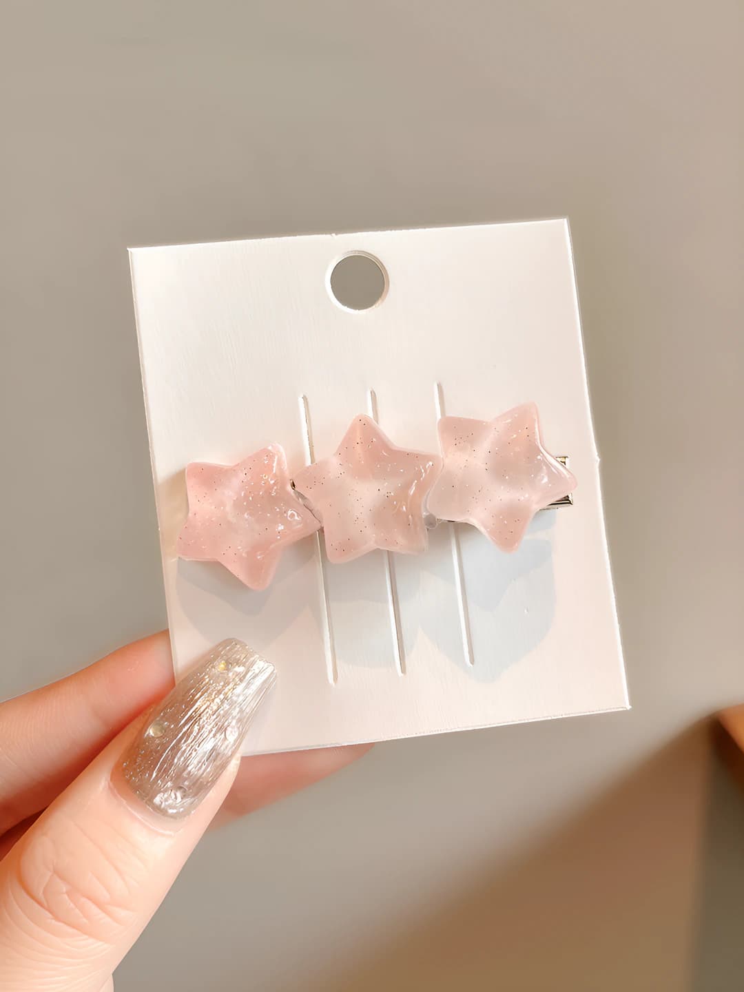 6# Розовый 3 шт зажим - 5cm