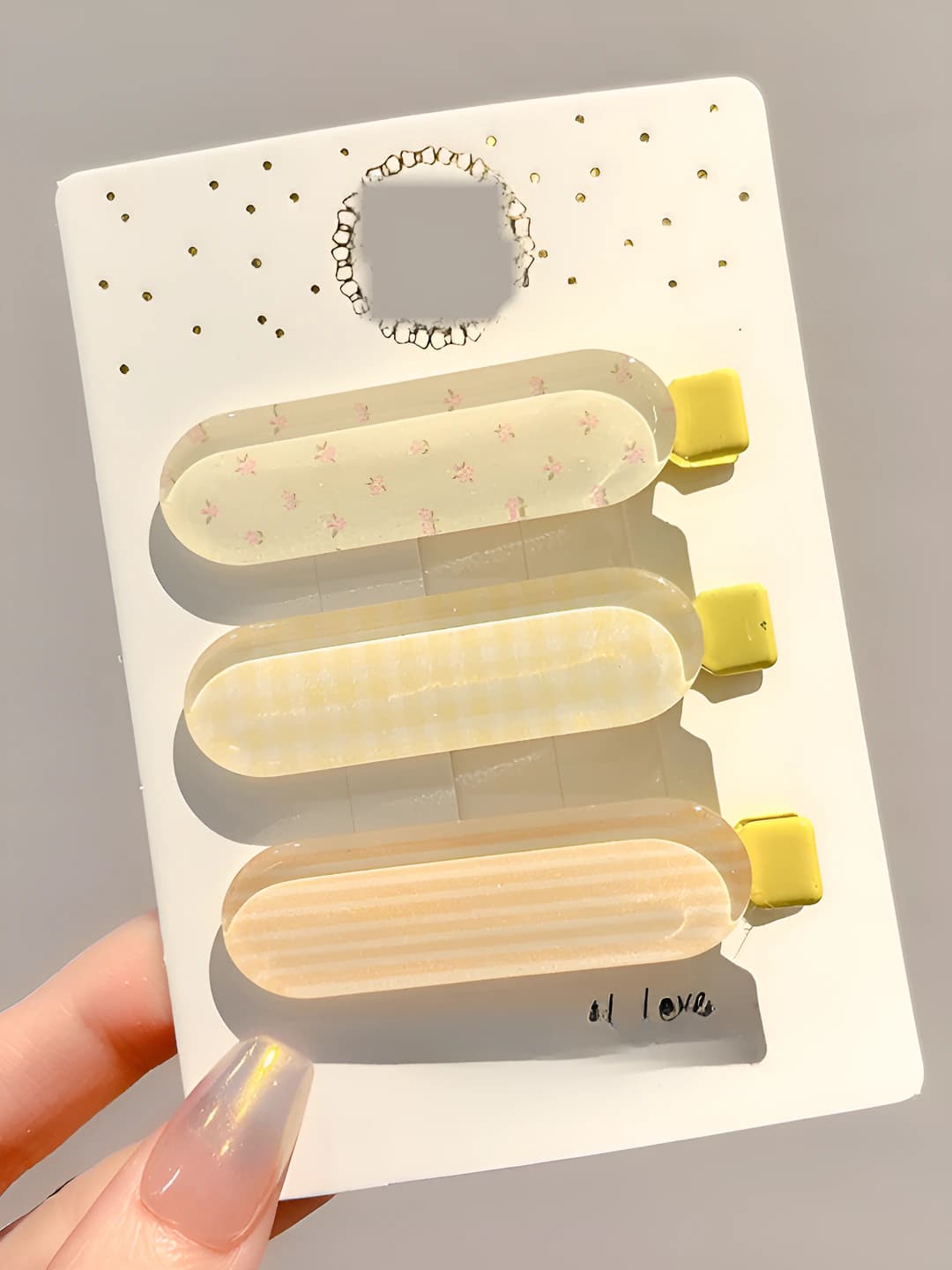 Жёлтые jelly 3 шт 6 см