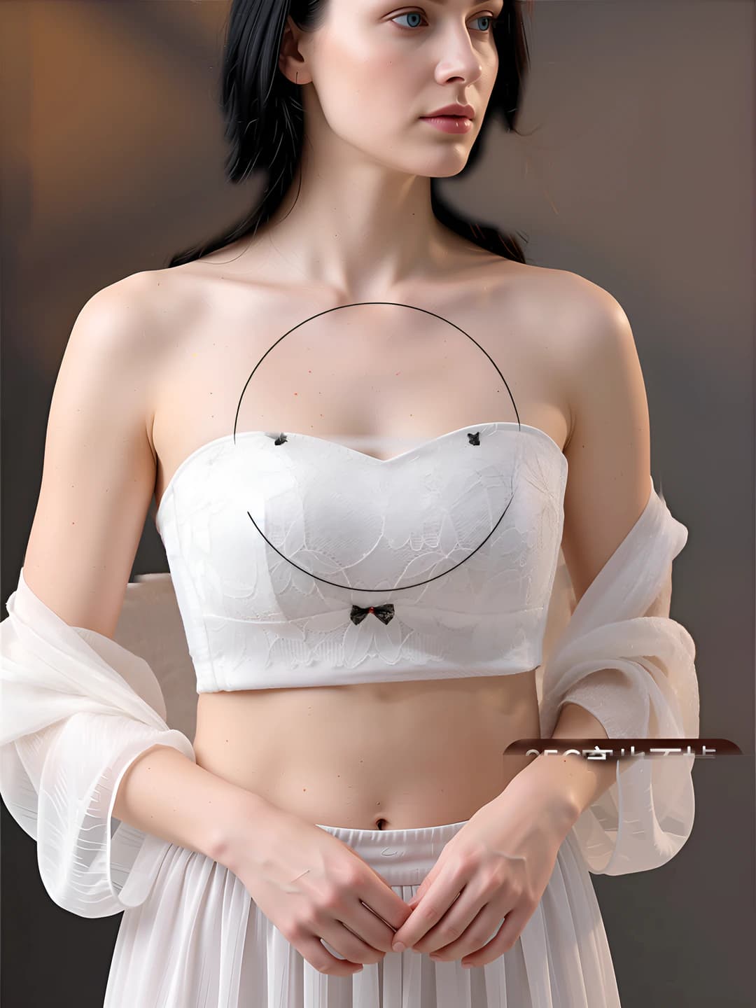 Women's summer thin, non-slip, seamless, push-up, beautiful back, minimizing large bust bra