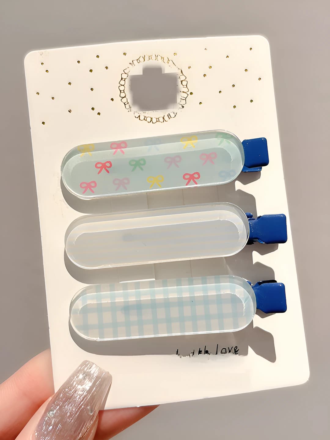 Синие jelly 3 шт 6 см