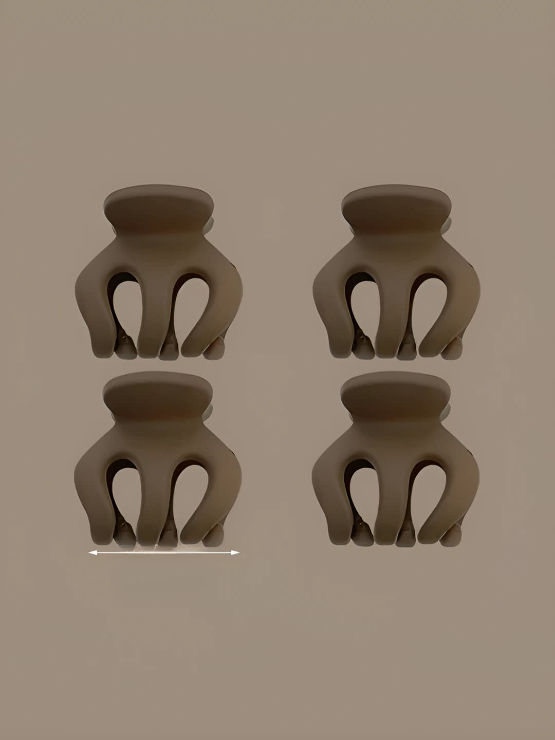 Большой, кофейный, 4 шт