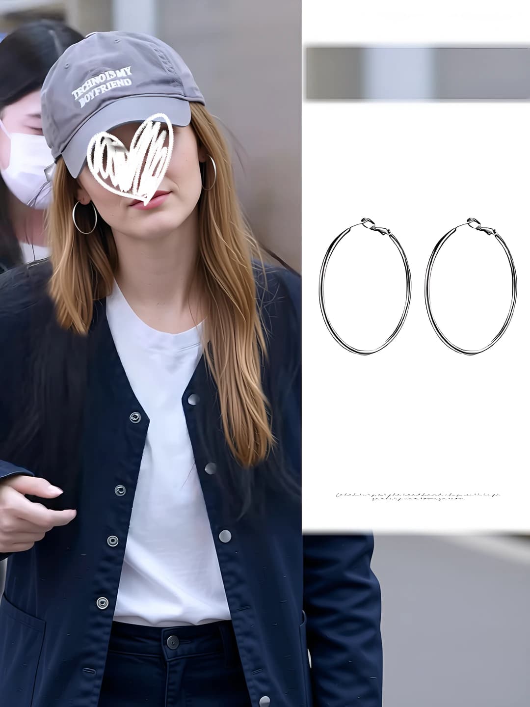 4cm silver hoop earrings