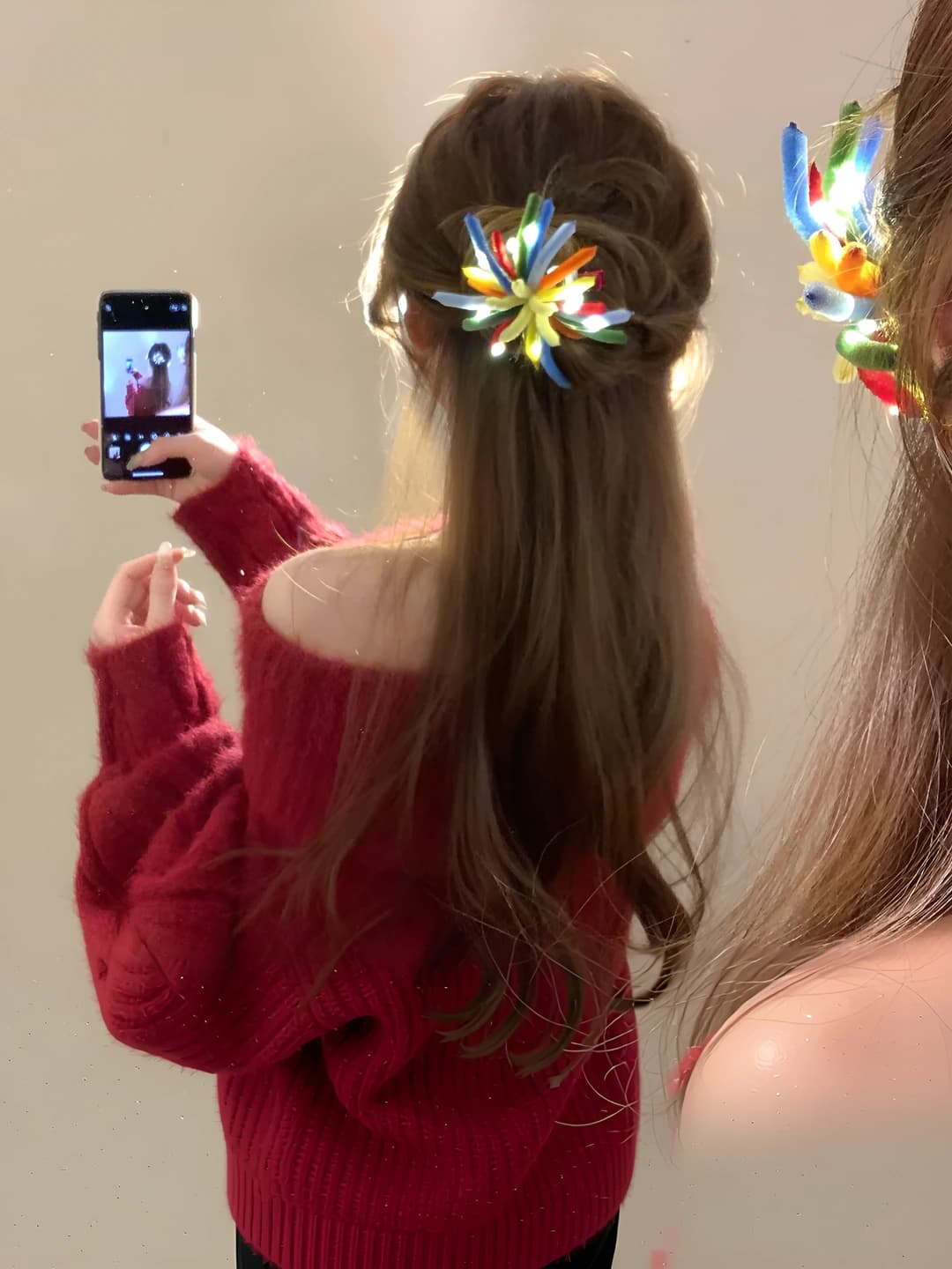Glowing hair clip multicolour [1 pc]