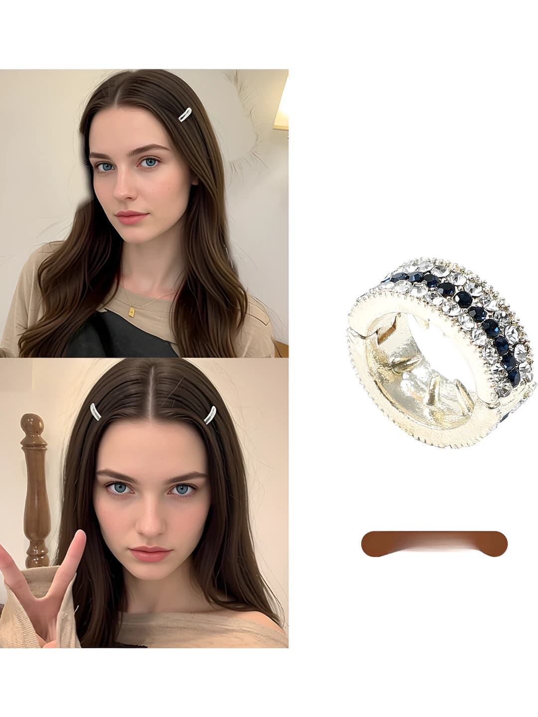 6# Бело-синий ~2 см