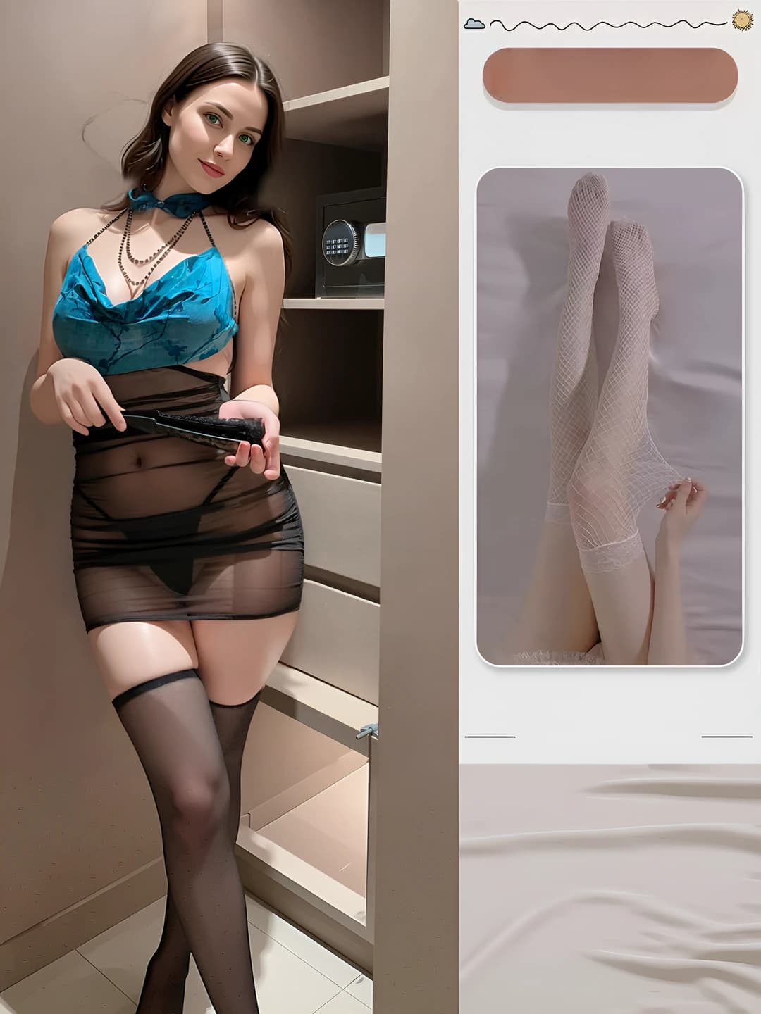Black+White fishnets