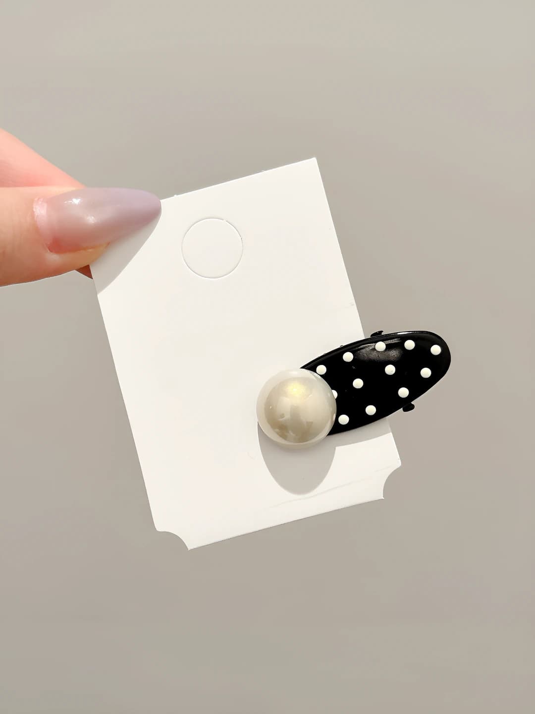 1# Точечный жемчужный зажим ~4cm