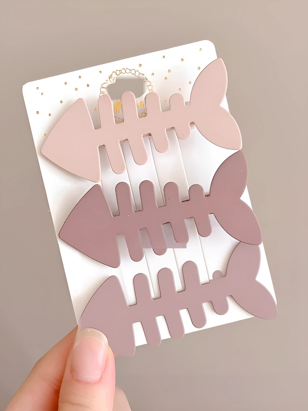 Coffee gradient fishbone, 3 pc, 7 cm