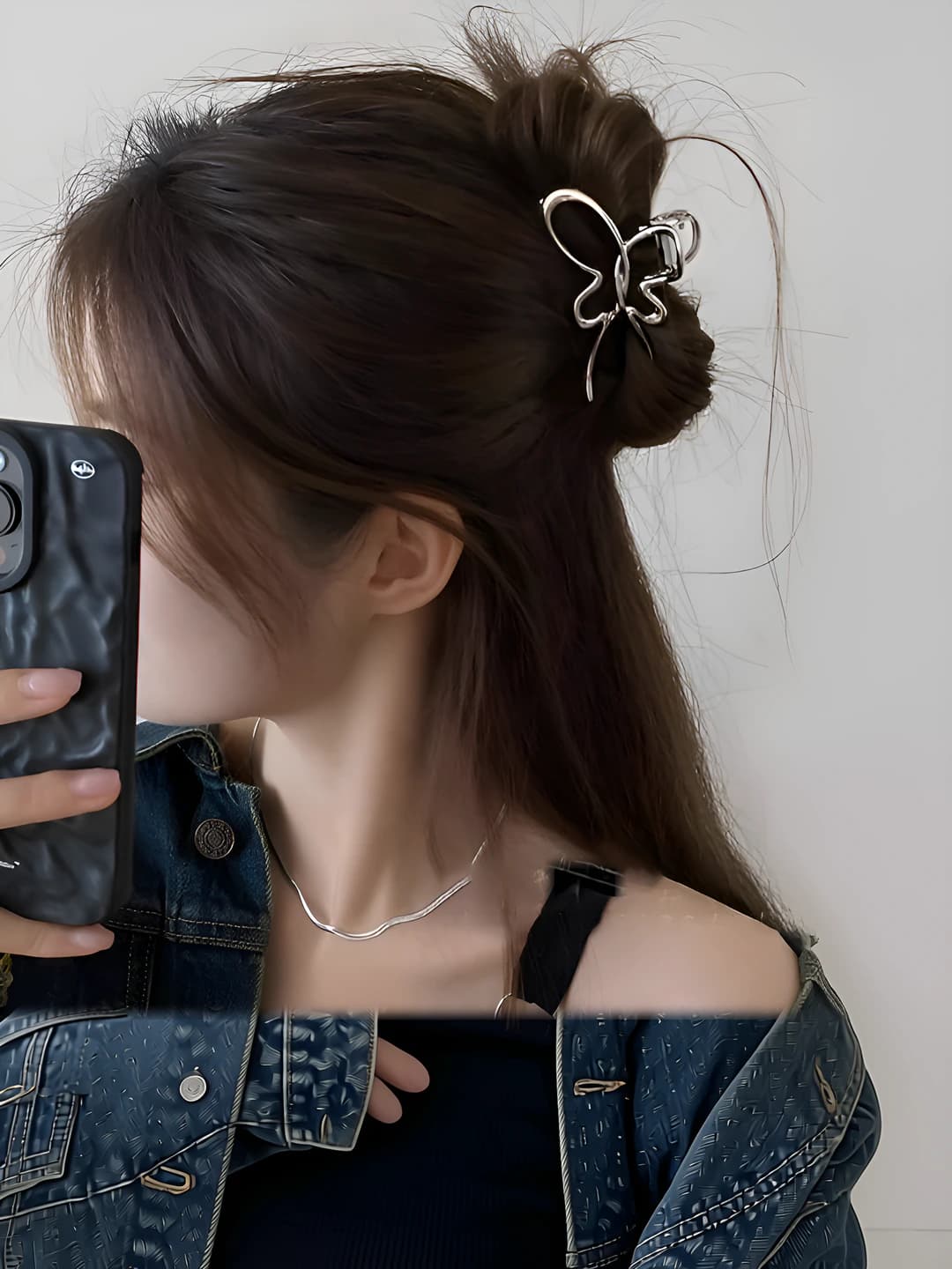 Asymmetric butterfly claw clip (7 cm)