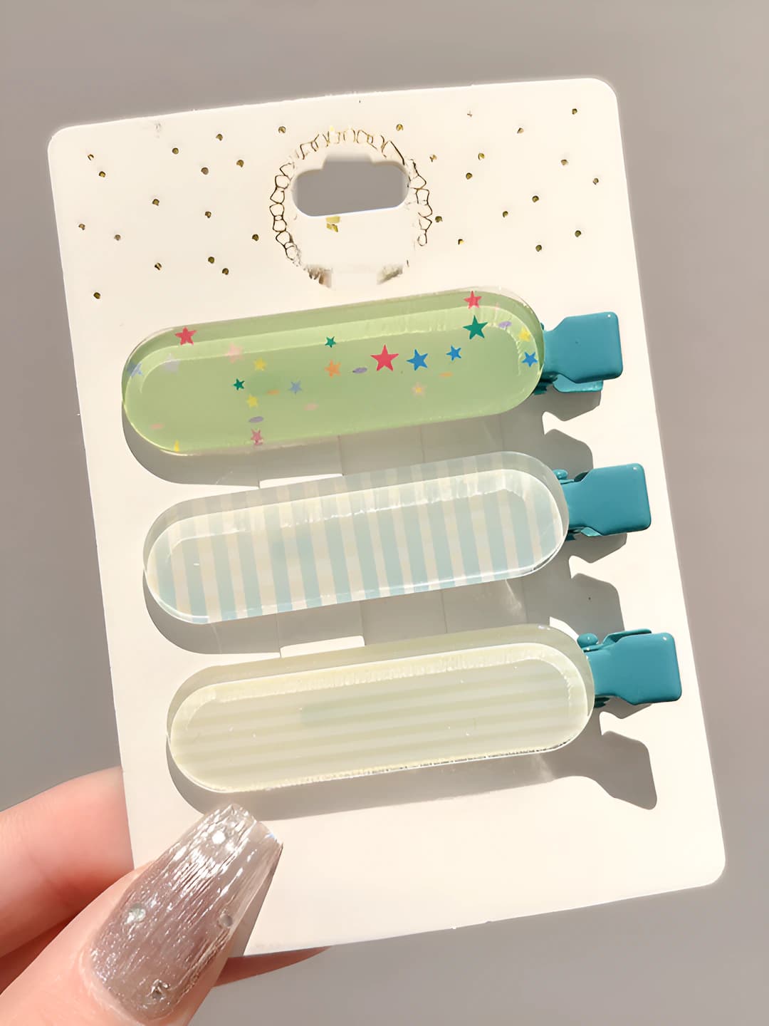 Green jelly 3 pcs 6 cm