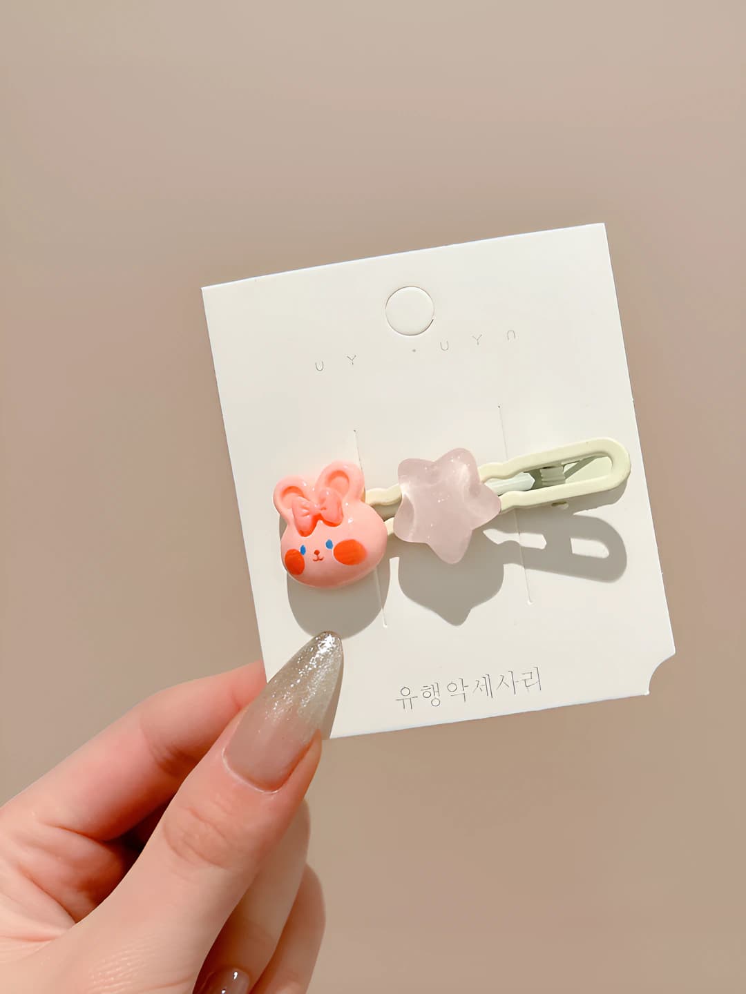 Pink rabbit, 6 cm